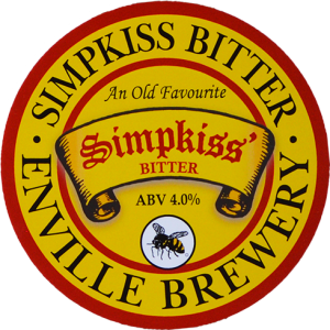 Enville Ales Brewery Simpkiss Bitter Pump clip logo